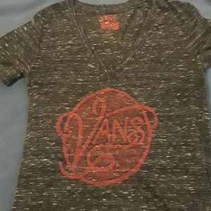 Red and black vans t-shirt